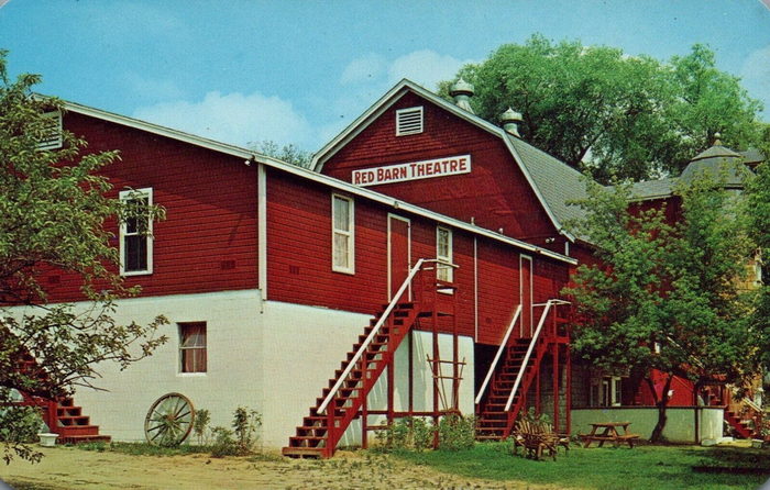 Red Barn Theater - Old Post Card